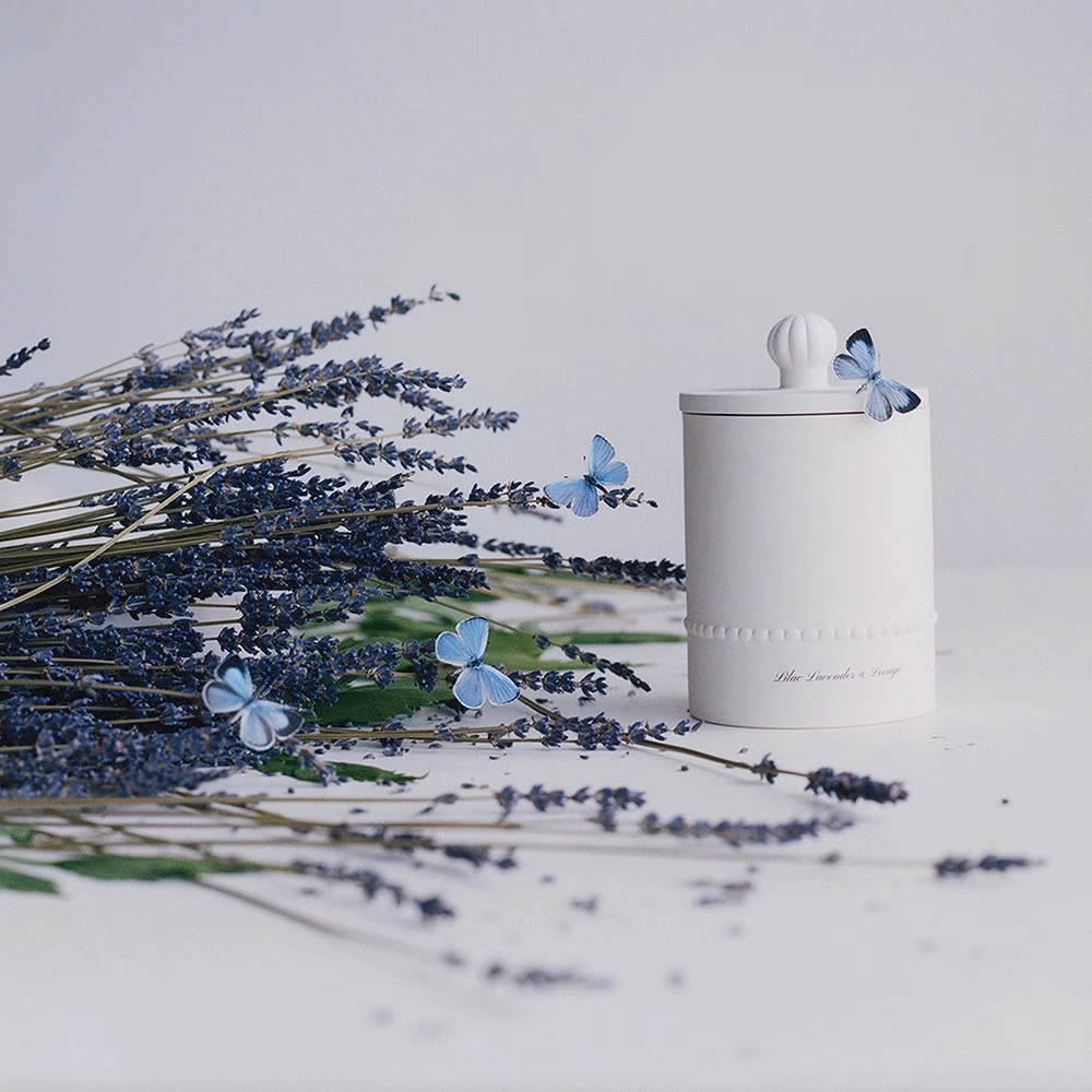 Lilac Lavender & Lovage Townhouse Scented Candle